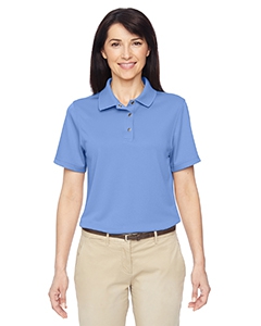 Harriton M345W Ladies&#39; Advantage IL Snap Placket Performance Polo