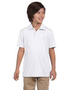 Harriton M353Y Youth Double Mesh Sport Shirt