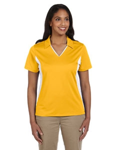 Harriton M355W Ladies&#39; Side Blocked Micro-Piqu&#233; Polo