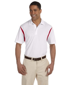 Harriton M356 Men&#39;s Back Blocked Micro-Piqu&#233; Polo