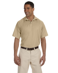 Harriton M374 Men&#39;s 3.8 oz. Polytech Mesh Insert Polo