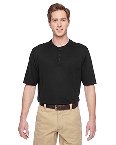 Harriton M400 Adult Prime Short-Sleeve Performance Henley