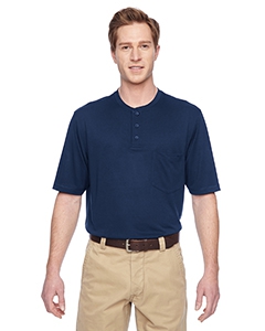 Harriton M400 Adult Prime Short-Sleeve Performance Henley