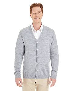 Harriton M425 Men&#39;s Pilbloc V-Neck Button Cardigan Sweater