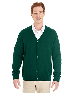 Harriton M425 Men&#39;s Pilbloc V-Neck Button Cardigan Sweater