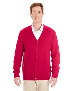 Harriton M425 Men&#39;s Pilbloc V-Neck Button Cardigan Sweater