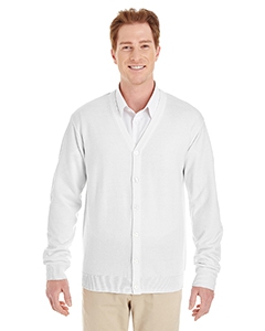 Harriton M425 Men&#39;s Pilbloc V-Neck Button Cardigan Sweater