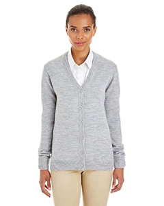 Harriton M425W Ladies&#39; Pilbloc V-Neck Button Cardigan Sweater