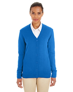 Harriton M425W Ladies&#39; Pilbloc V-Neck Button Cardigan Sweater