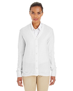 Harriton M425W Ladies&#39; Pilbloc V-Neck Button Cardigan Sweater