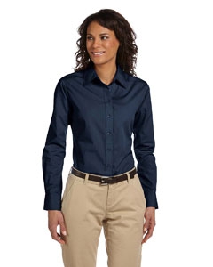 Harriton M510W Ladies&#39; 3.1 oz. Essential Poplin