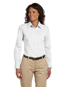 Harriton M510W Ladies&#39; 3.1 oz. Essential Poplin