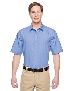 Harriton M545 Men&#39;s Advantage Snap Closure Short-Sleeve Shirt