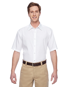 Harriton M545 Men&#39;s Advantage Snap Closure Short-Sleeve Shirt