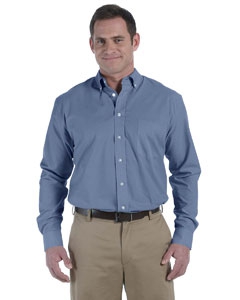 Harriton M555 Men&#39;s 3.48 oz. Chambray