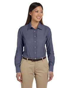 Harriton M555W Ladies&#39; 3.48 oz. Chambray