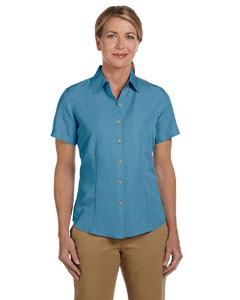 Harriton M560W Ladies&#39; Barbados Textured Camp Shirt