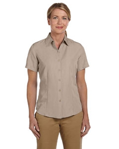 Harriton M560W Ladies&#39; Barbados Textured Camp Shirt