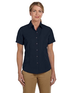 Harriton M560W Ladies&#39; Barbados Textured Camp Shirt