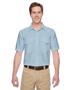 Harriton M580 Men&#39;s Key West Short-Sleeve Performance Staff Shirt