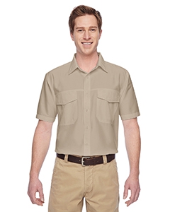 Harriton M580 Men&#39;s Key West Short-Sleeve Performance Staff Shirt