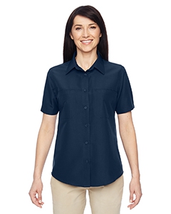 Harriton M580W Ladies&#39; Key West Short-Sleeve Performance Staff Shirt