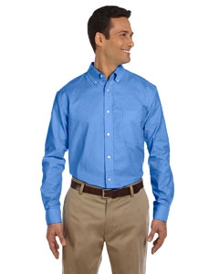 Harriton M600 Men&#39;s Long-Sleeve Oxford with Stain-Release