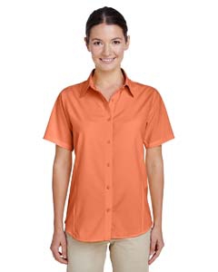 Harriton M610SW Ladies&#39; Paradise Short-Sleeve Performance Shirt