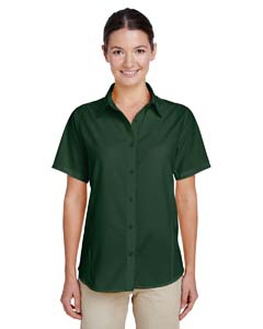 Harriton M610SW Ladies&#39; Paradise Short-Sleeve Performance Shirt