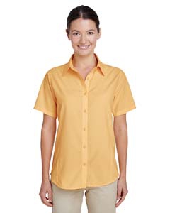 Harriton M610SW Ladies&#39; Paradise Short-Sleeve Performance Shirt