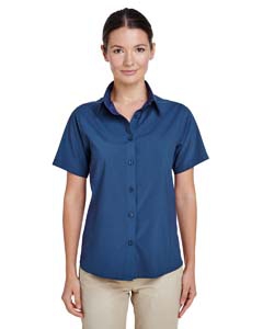 Harriton M610SW Ladies&#39; Paradise Short-Sleeve Performance Shirt