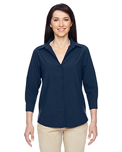 Harriton M610W Ladies&#39; Paradise Three-Quarter Sleeve Performance Shirt