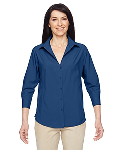 Harriton M610W Ladies&#39; Paradise Three-Quarter Sleeve Performance Shirt