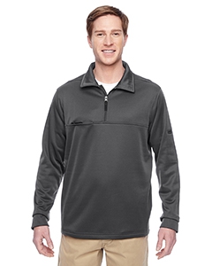 Harriton M730 Adult Task Performance Fleece Half-Zip Jacket