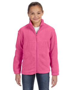 Harriton M990Y Youth 8 oz. Full-Zip Fleece