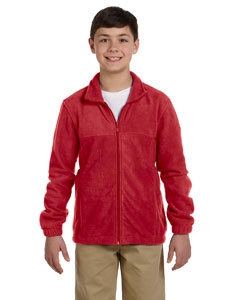 Harriton M990Y Youth 8 oz. Full-Zip Fleece