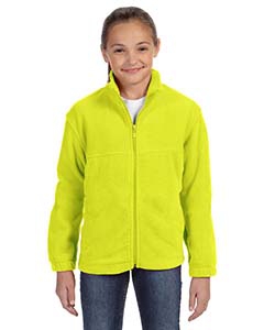 Harriton M990Y Youth 8 oz. Full-Zip Fleece