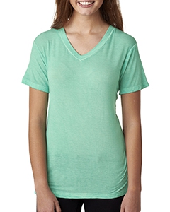 J America JA8132 Ladies&#39; Oasis Wash V-Neck T-Shirt