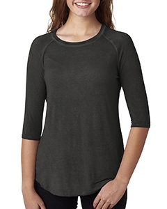 J America JA8232 Ladies&#39; Oasis Wash 3/4-Sleeve T-Shirt