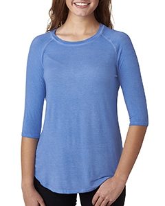 J America JA8232 Ladies&#39; Oasis Wash 3/4-Sleeve T-Shirt