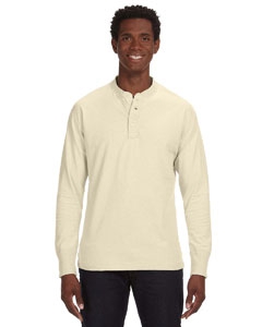 J America JA8244 Vintage Brushed Jersey Henley