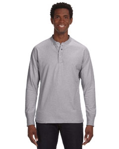 J America JA8244 Vintage Brushed Jersey Henley