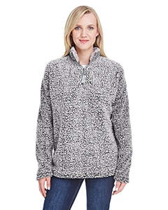 J America JA8451 Ladies&#39; Epic Sherpa Quarter-Zip