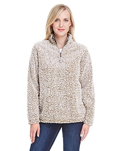 J America JA8451 Ladies&#39; Epic Sherpa Quarter-Zip