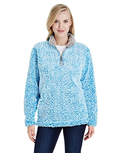 J America JA8451 Ladies&#39; Epic Sherpa Quarter-Zip