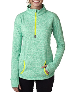 J America JA8617 Ladies&#39; Cosmic Fleece Quarter-Zip