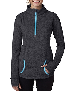 J America JA8617 Ladies&#39; Cosmic Fleece Quarter-Zip