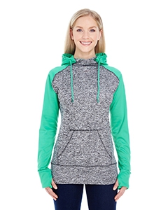 J America JA8618 Ladies&#39; Colorblock Cosmic Hood