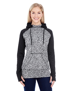 J America JA8618 Ladies&#39; Colorblock Cosmic Hood