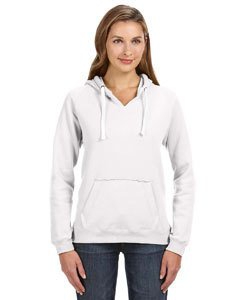 J America JA8836 Ladies&#39; Sydney Brushed V-Neck Hood